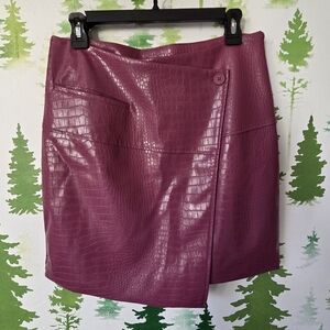Worthington Mid Rise Wrap Skirt